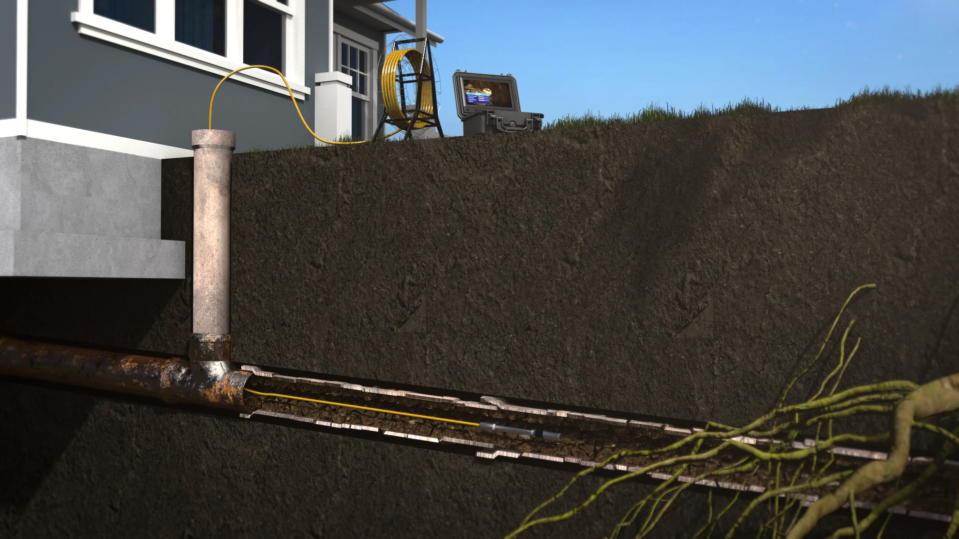 Camera inspection, 3D render by Signature Media