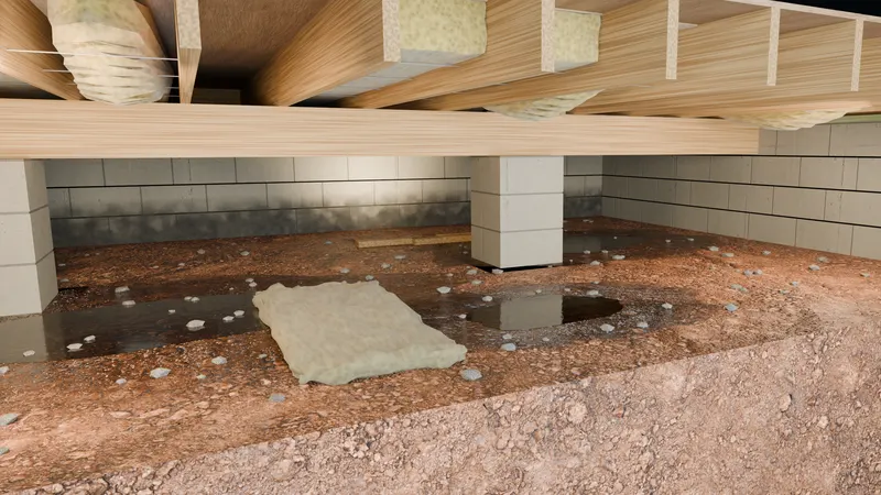 Problem signs vented crawl, 3D render by Signature Media