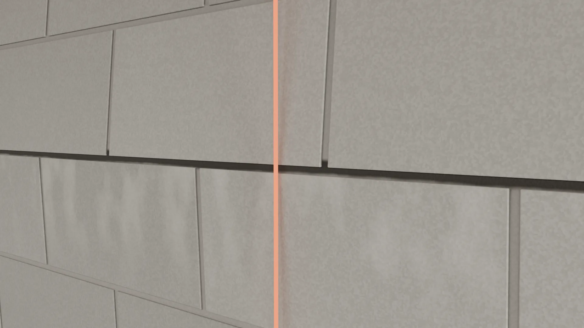 Plumb line bowing wall foundation, 3D render by Signature Media