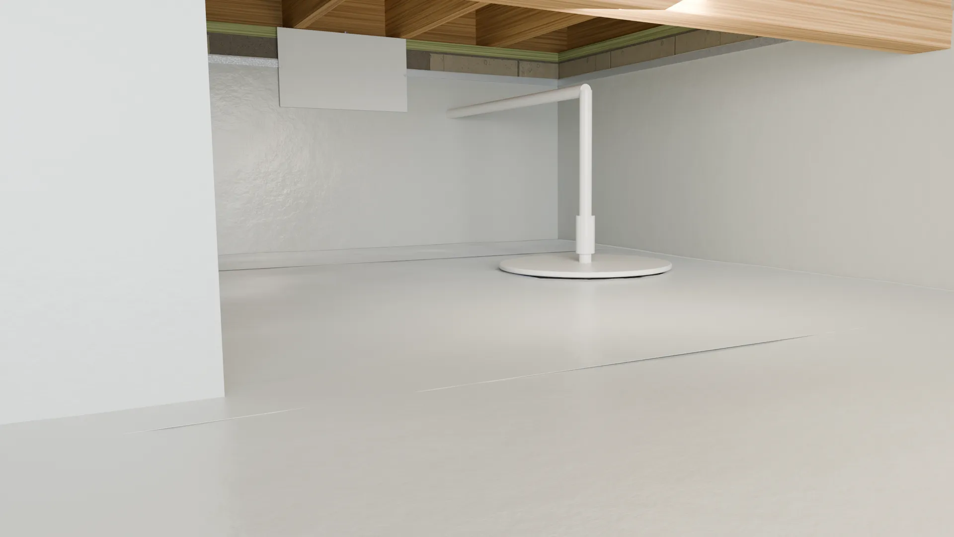Sump pump system, sealed, 3D render by Signature Media
