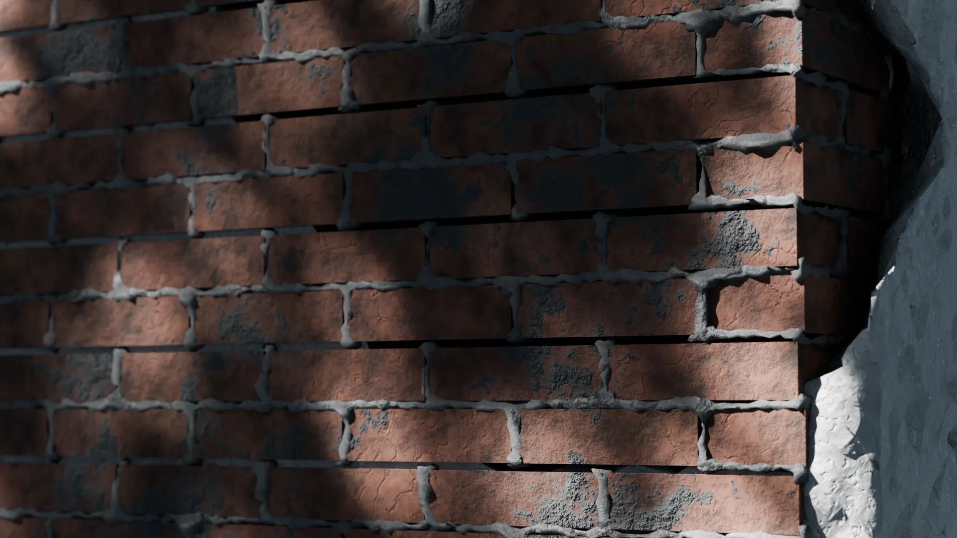 Brick wall texture close up, 3D render by Signature Media