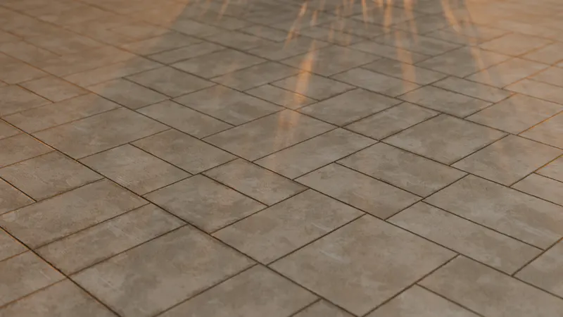 Finished concrete patio surface texture, 3D render by Signature Media