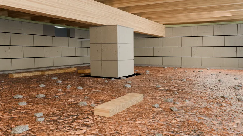 Drainage system, cutaway, 3D render by Signature Media